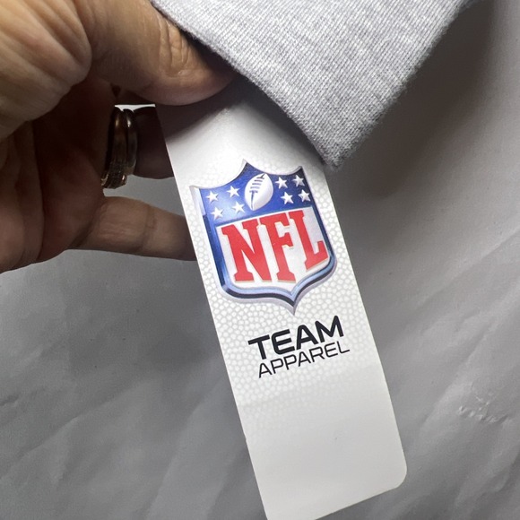 New‎ York Giants Sweatshirt Girls Large Gray NFL Cropped Oversized 10/12 NY - Picture 5 of 9